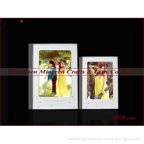 Customized Quality Wedding Leather Magazine Acrylic Glass Crystal Photo Album Book Cover Design